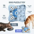 thumbnail image 2 of Interactive Slow Feeder Dog Toy, IQ Training Food Dispenser Puzzle Bowl for Dogs and Cats with Non-Slip Base, 2 of 6