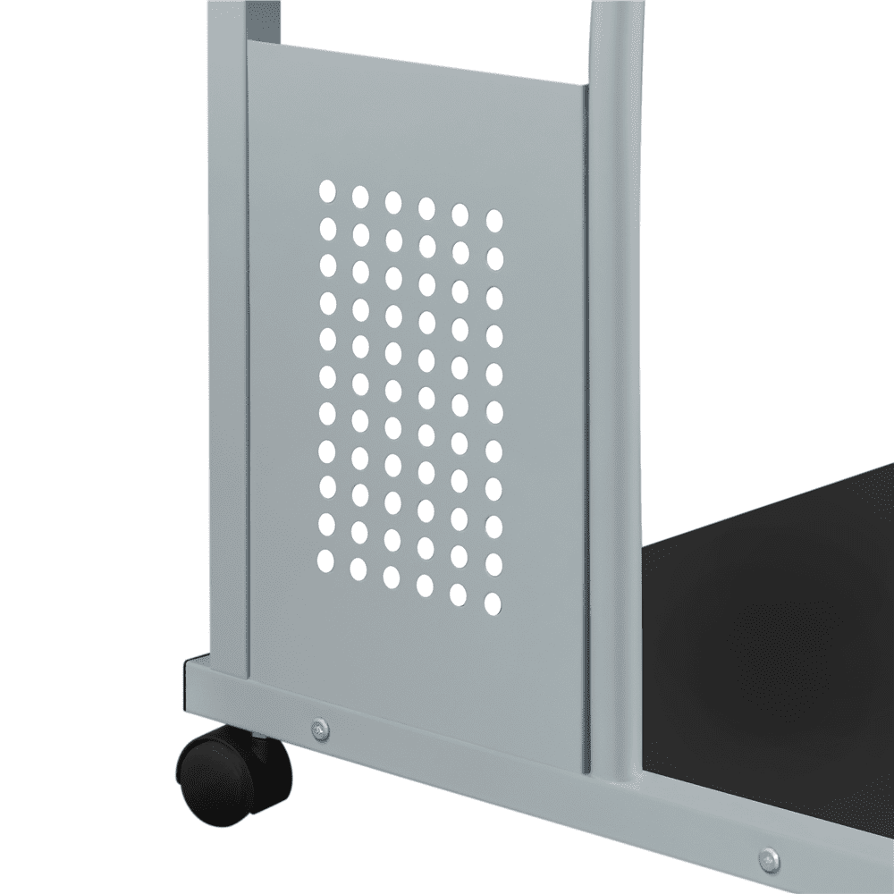 Yaheetech 3 Tiers Computer Desk with Charging Station for Home Office,Black