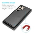 thumbnail image 4 of Tiflook Wallet Case for Galaxy S24 Ultra | 2024 | 5G | Minimalist Luxury PU Leather ID Cash Credit Card Holder Slots Magnetic Closure Kickstand Folio Flip Slim Protective Cover - Black, 4 of 5