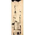 thumbnail image 2 of Schiele, Egon 14x32 Black Ornate Wood Framed with Double Matting Museum Art Print Titled - Standing Girl, 2 of 4
