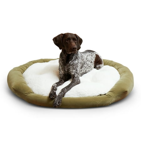 Happy Hounds Murphy Deluxe Donut Dog Bed, Moss, Large (42 x 42 in.)