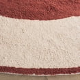 thumbnail image 3 of Safavieh Easy Care Anselmo Bordered Area Rug, Ivory/Rust, 6' x 6' Round, 3 of 7