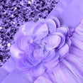 thumbnail image 6 of Uhnice Sequin Sleeveless Tulle Mesh Flower Girl Party Dress (Purple, 5 Years/130), 6 of 7