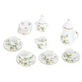 thumbnail image 2 of 1/12 Ceramics Tea Cup Set, Decorative Lovely Clover Pattern Design Dollhouse Kitchen Accessories  For Dollhouse Clover Pattern, 2 of 8