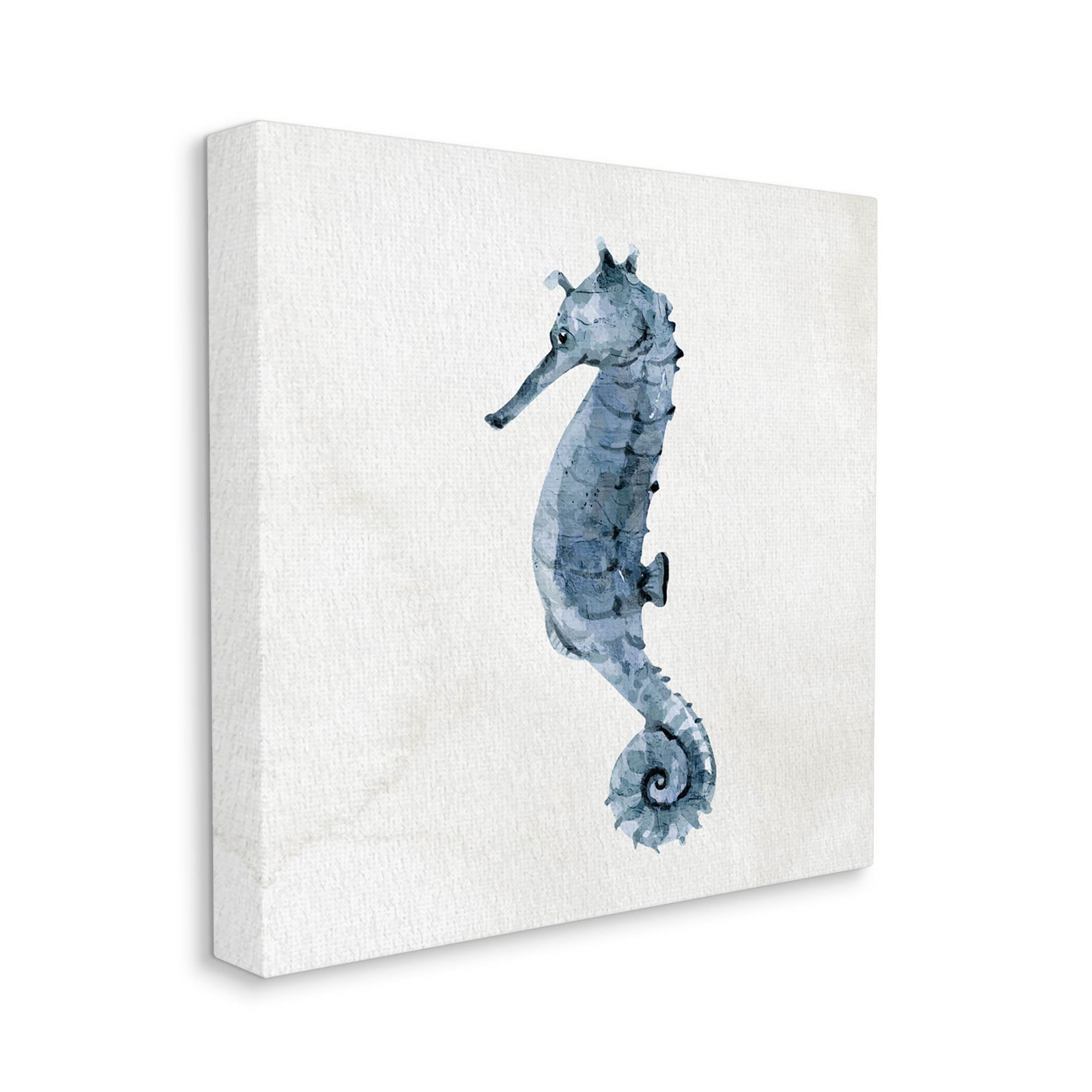 Stupell Industries Nautical Seahorse Wildlife Portrait Graphic Art Gallery Wrapped Canvas Print Wall Art, Design by Kim Allen