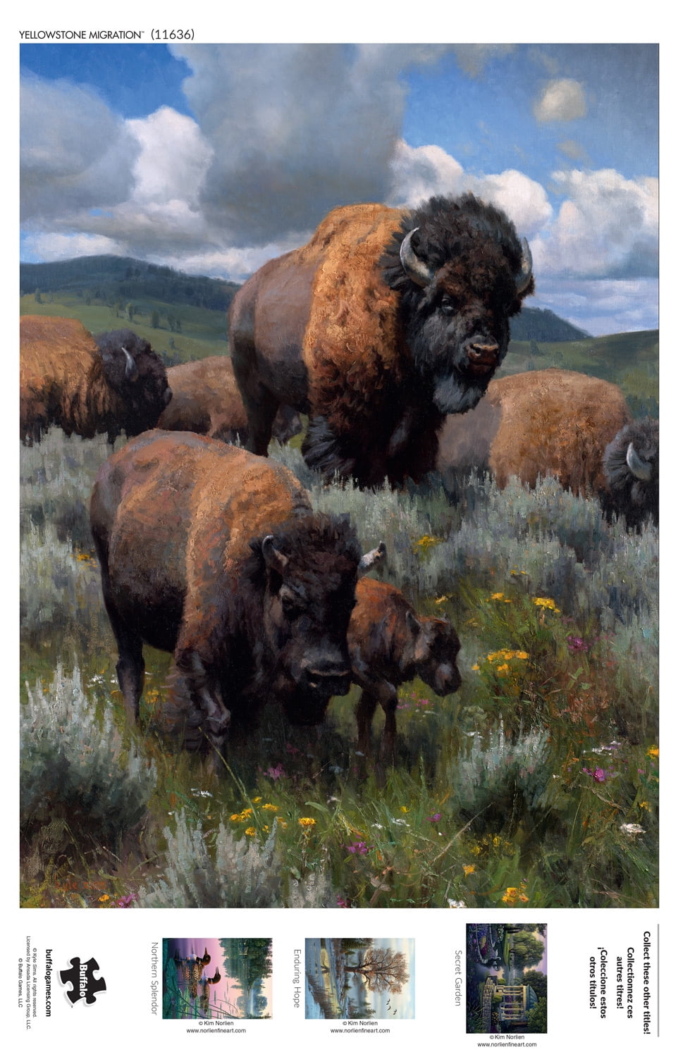 Buffalo Games 1000-Piece Kyle Sims Yellowstone Migration Jigsaw Puzzle