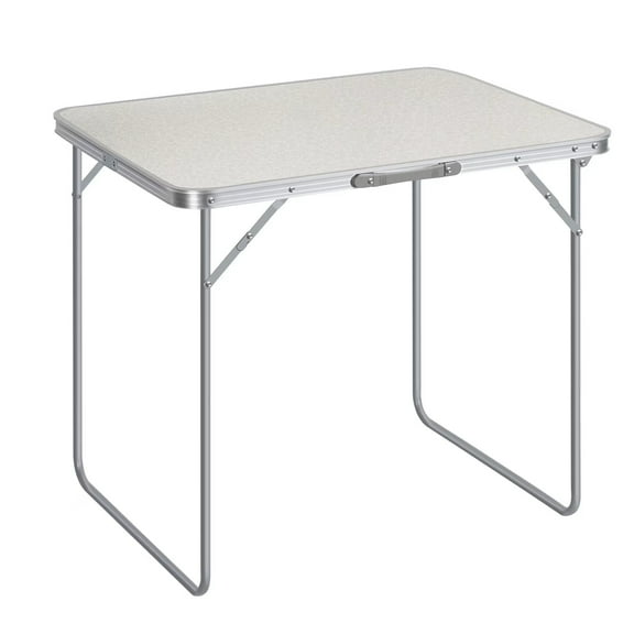 BTY Portable Folding Table 31.5 Inch, Lightweight Waterproof Utility Table with Locking Legs, Compact Design for Picnic, Camping, Office, and Kitchen,White