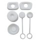 thumbnail image 1 of 6 tapones antiderrames de silicona para tazas de agua (blancos), herramientas para acampar al aire libre, 1 of 8