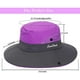 thumbnail image 4 of Sombreros para el sol plegables con protección UV para exteriores para mujer, sombrero de pesca de playa de ala ancha de malla con agujero para cola de caballo, 4 of 5