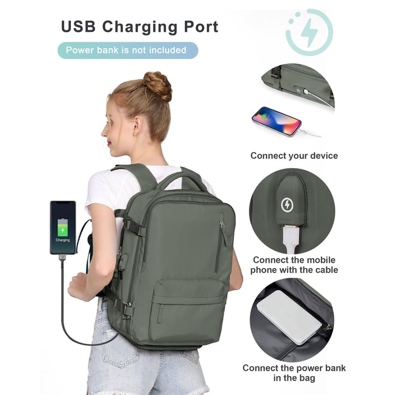 Waterproof Travel Backpack for Adults, Hiking & Business Bag 