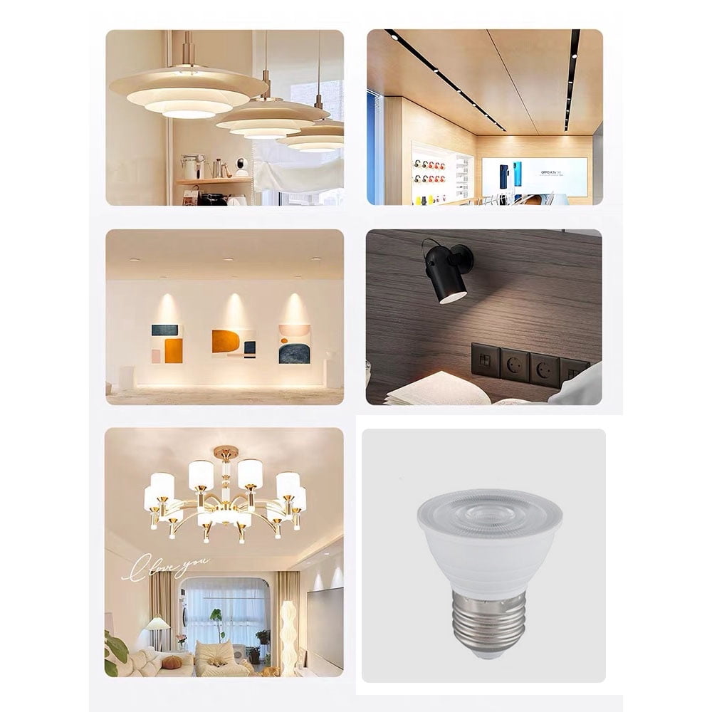 PAR16 LED Light Bulb Short Neck 3000K,Dimmable,5W, 500LM, LED Flood Lights (50W Halogen Bulb Equivalent) Recessed Spotlights Floor Lamp,E26 Screw Base Pot Ceiling Lights,10 Pack Warm Whte