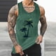 thumbnail image 2 of Camisetas de Tanque de los Hombres Tanque de los Hombres Incolor Gradiente de Impresión Cuello Redondo Correa Delgada Fuga Atrás Regular Casual Deportes Blusas de Tanque, 2 of 5