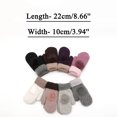 thumbnail image 3 of Dyfzdhu Thermal Gloves For Womens Warm Gloves Fleece Lined Knit Gloves Elastic Cuff Winter Gloves Knit Warm Lined Gloves Black, 3 of 4