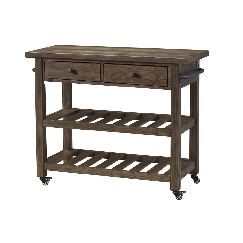 Orchard Park Two Drawer Kitchen Cart