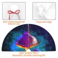 thumbnail image 6 of Kll 30" Christmas Tree Skirt Magic Mushrooms ,Fireflies Xmas Tree Skirts Mat For New Year Xmas Holiday Party Indoor Outdoor Home Decoration, 6 of 9