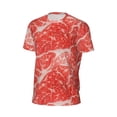 thumbnail image 5 of Rocae Beef Steaks for Men's Mesh Quick-Dry Short Sleeve Workout T-Shirt,Mens Crew Neck Tee Lightweight Soft Classic T Shirts XX-Large, 5 of 9