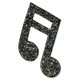 thumbnail image 3 of 2 piezas de cristal brillante broche de nota musical con hebilla de bufanda para mujer, concierto , , joyería, , , di Yuyangstore Broche con símbolo musical, 3 of 8
