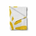 thumbnail image 2 of Sun Soft Flannel Fleece Throw Blanket, Childish Doodle Style Sun Circle and Rays Burst Beams Nature Hot Summertime, Cozy Plush for Indoor and Outdoor Use, 50" x 60", Yellow White, by Ambesonne, 2 of 6