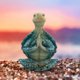 thumbnail image 2 of Adorno decorativo para meditación tranquila con forma de tortuga, adorno para patio del hogar con forma de océano, simulación de tortuga sentada zen en el océano, 2 of 4