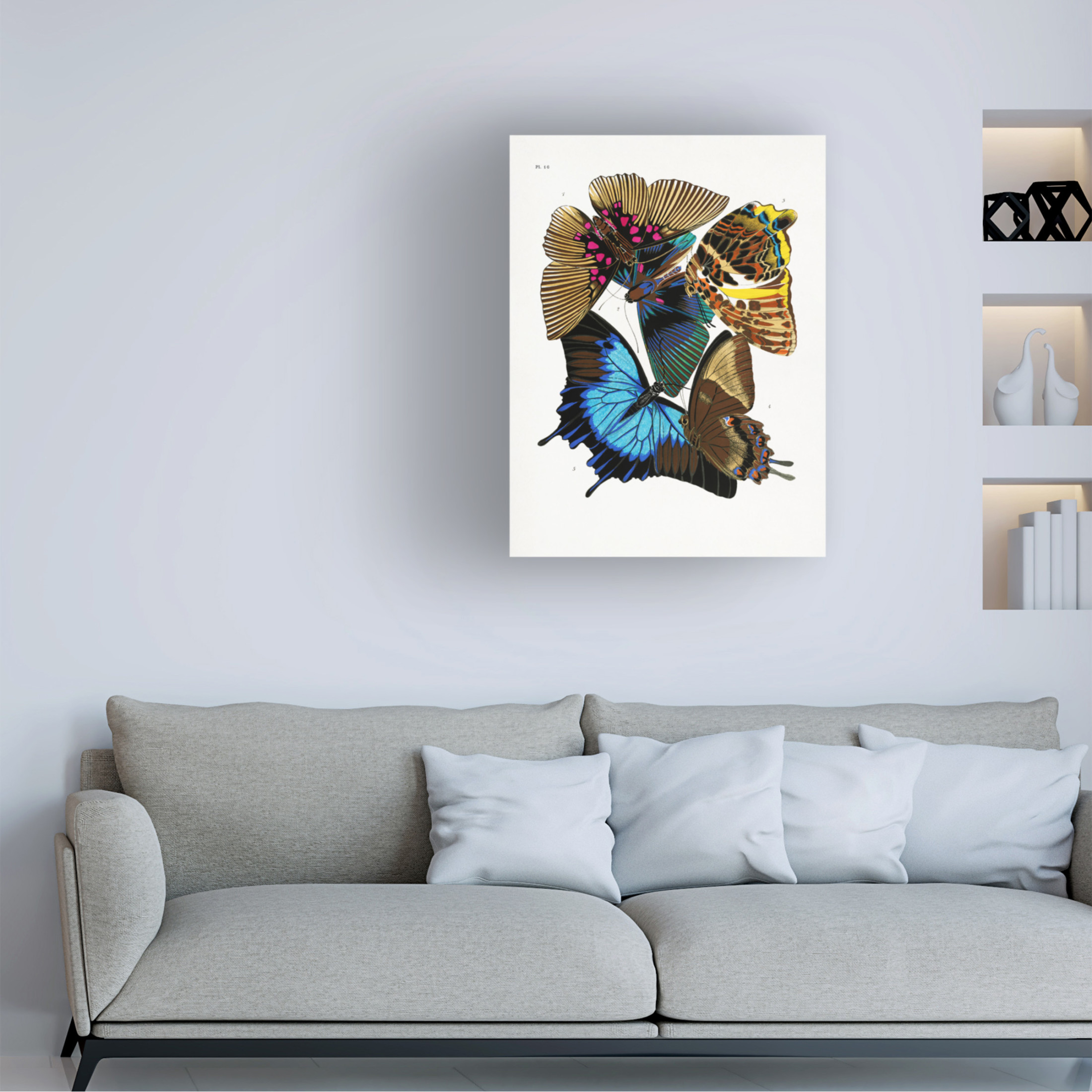 Trademark Fine Art Pictufy Butterflies 4 Canvas Wall Art