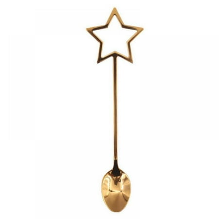 

Colored Stars 304 Stainless Steel Spoons Coffee Stir Spoon Dessert Spoons Cartoon Spoon