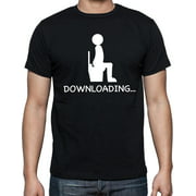 Mojeska Downloading T-shirt Funny Shirts