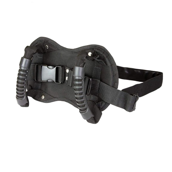 Motorcycle Rear Seat Handle, Universal Passenger Grip Grab Handle, Adjustable Non-Slip Strap (Black)