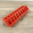 thumbnail image 5 of Plastic Flip Top Poultry Feeder Trough Small Chick Feeder Plastic Chicken Feeder No Waste Spill Proof For Birds Small Poultry Chick Feeder Trough With Multiple Feeding Holes Feeding Dish Dispenser, 5 of 9