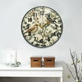 thumbnail image 2 of Yayeee Wall Clock Battery Operated 9.5" Silent Non-Ticking for Living Room, Green Birds, 2 of 8