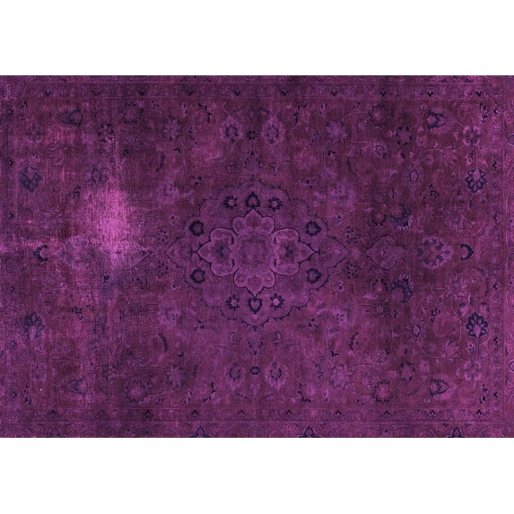 Ahgly Company Indoor Rectangle Abstract Pink Modern Area Rugs, 7' x 9'