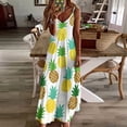 thumbnail image 3 of Lunarable Pineapple Fine Art Sleeveless Dress Summer Dress Woman 2025, 3 of 7