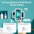 thumbnail image 3 of Support de Téléphone pour Douche Rotation à 360 Degrés Design à Écran Tactile Support Mural Rétractable Étui de Cellulaire Support Boîte, 3 of 5