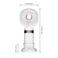 thumbnail image 3 of Needhep Standing Fan With Remote,Portable Fans That Blow Cold Air, High Power Fan for Bedroom, Mini Portable Fan, Blow Cold Air (White), 3 of 10
