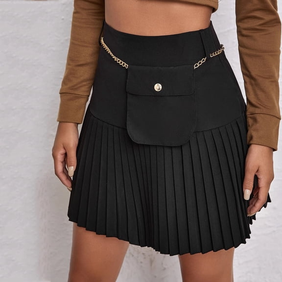 Vedolay Womens Skirt Floral Skirt for Women's Hawaiian Tropical Beach Boho Wrap Midi Skirt,Black M