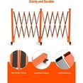 thumbnail image 3 of Metal Expandable Barricade Gate Outdoor, 16FT Folding Safety Barrier Gate, Portable Traffic Barricade Fence, 3 of 6