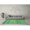 thumbnail image 3 of Ahgly Company Indoor Rectangle Oriental Turquoise Blue Modern Area Rugs, 5' x 8', 3 of 4