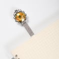 thumbnail image 2 of Oranges Elegant Silver Lace-Edged Bookmark: Book Lover's Gift, 2 of 5