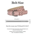 thumbnail image 6 of FEOYA PU Leather Belts for Women Studded Punk Belts Ladies Rock Rivet Belts Gothic Adjustable Goth Y2k Fashion Belts for Rocker Outfits Steampunk Costume Jeans Dresses, 6 of 6