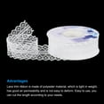 thumbnail image 3 of Uxcell 1.18" Wide 25 Yard Lace Ribbon Floral Pattern White Lace Trim Ribbon, 3 of 5