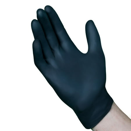 

VGuard A16A31 Nitrile Gloves - 10 Boxes 100CT 5mil Small Black Disposable Gloves