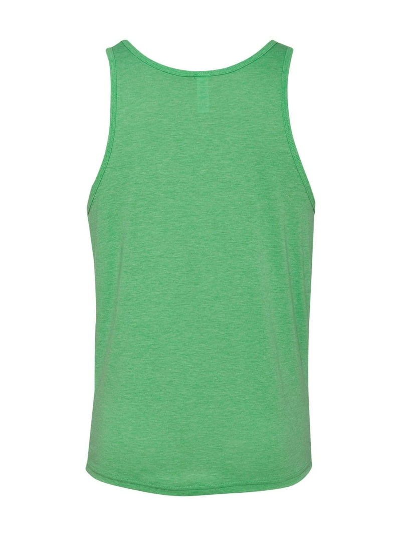 Bella Canvas womens Jersey Tank Top (3480) Green Triblend m