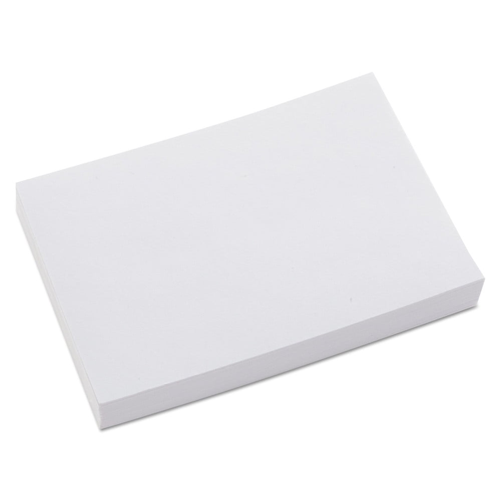 Universal Unruled Index Cards, 4 x 6, White, 100/Pack UNV47220