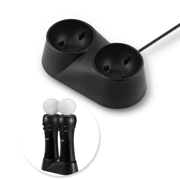 Spptty Dual Charger Dock Charging Station Stand For Play Station PS4 VR Remote Controllers, Controller Charger Station for PS4 VR, Charging Station For PS4 VR