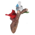 thumbnail image 4 of Escultura de Decoración del jardín CUTICAT Ornamento de pájaro Resina Azul rojo 25x11x27cm, 4 of 8