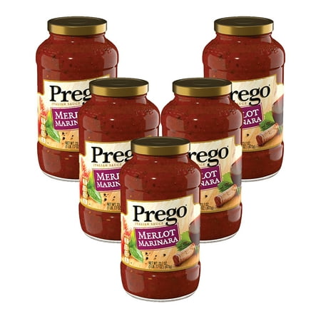 (5 Pack) Prego Merlot Marinara Italian Sauce, 23.7