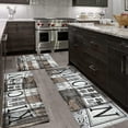 thumbnail image 3 of Farmhouse Kitchen Rugs Sets of 3 Non Slip, Cushioned Wooden Kitchen Floor Mats Anti Fatigue Mats PVC Waterproof Kitchen Runner Rug Sink Comfort Mat Board,18" x 30" + 18'''' x 48'''' + 18'''' x 60'''', 3 of 6