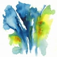 thumbnail image 3 of Combs, Joyce 12x12 Black Modern Framed Museum Art Print Titled - Neon Floral Blue, 3 of 5