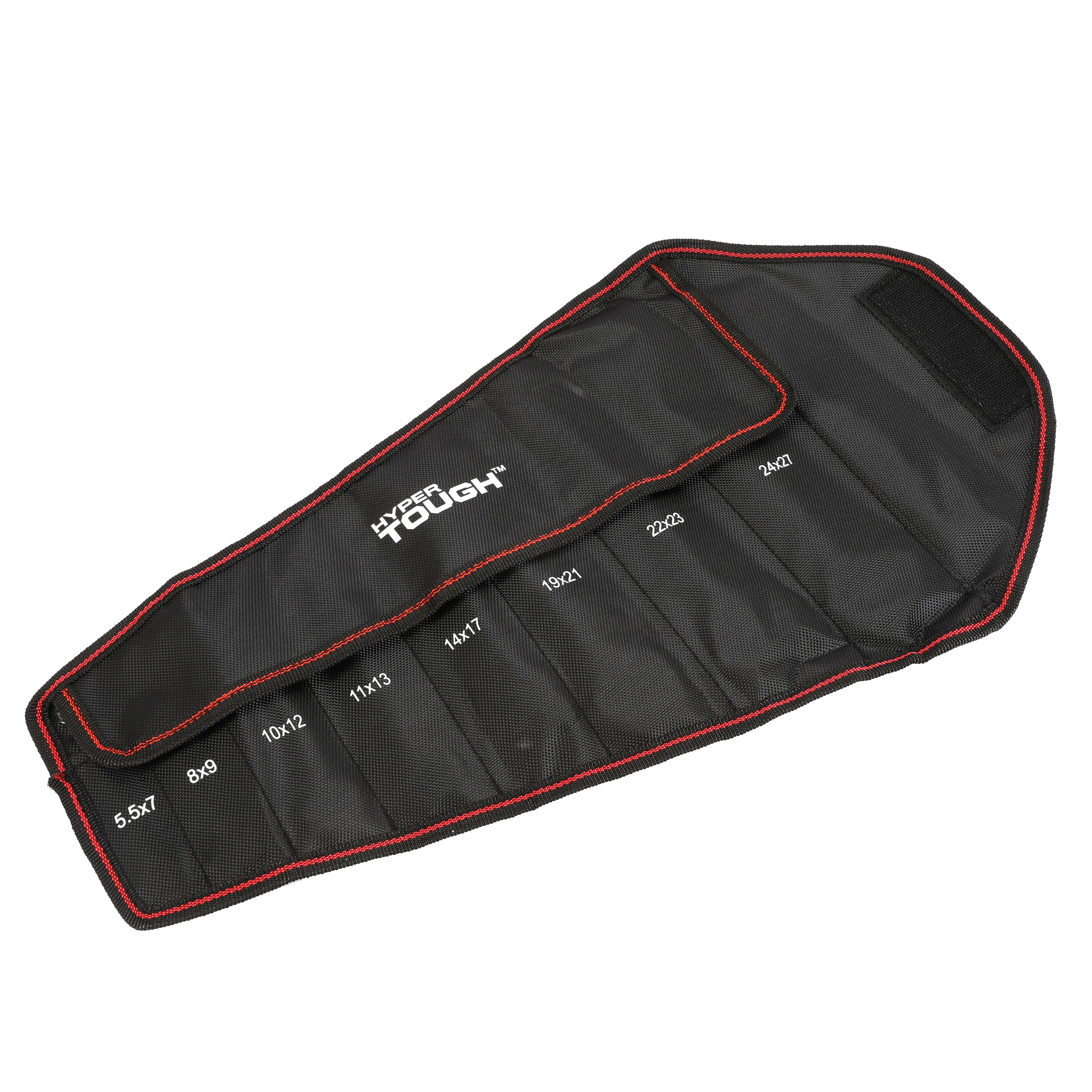 Hyper Tough 8-Piece Thin Open-End Metric Wrench Set with Organization Pouch (mm)