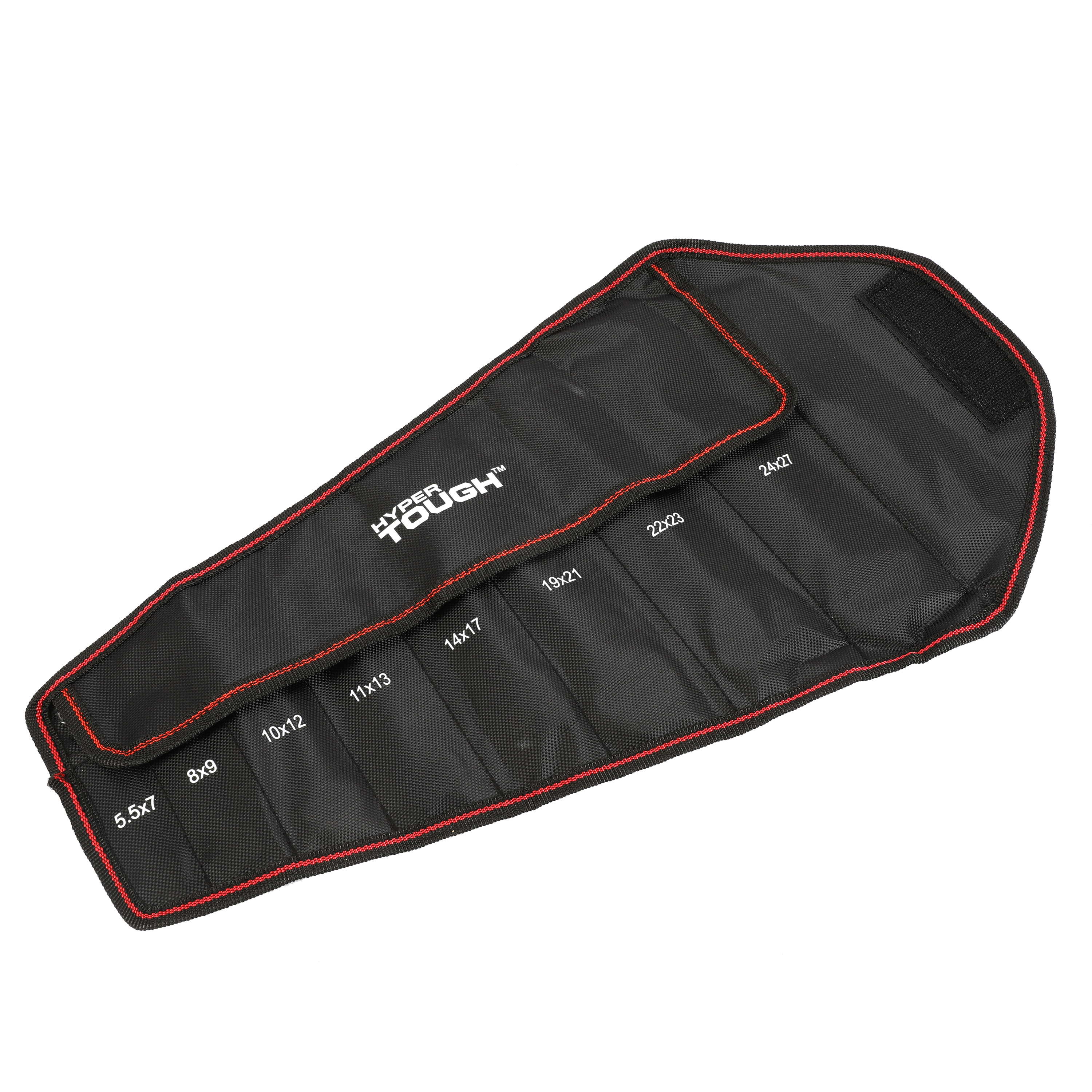 Juego de llaves métricas de boca fija delgadas Hyper Tough de 8 piezas con estuche organizador (mm) 4