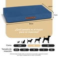 thumbnail image 4 of Cama Antiestrés de Foam ESQUIMAL Azul Mediana para Perros y Gatos, 4 of 6
